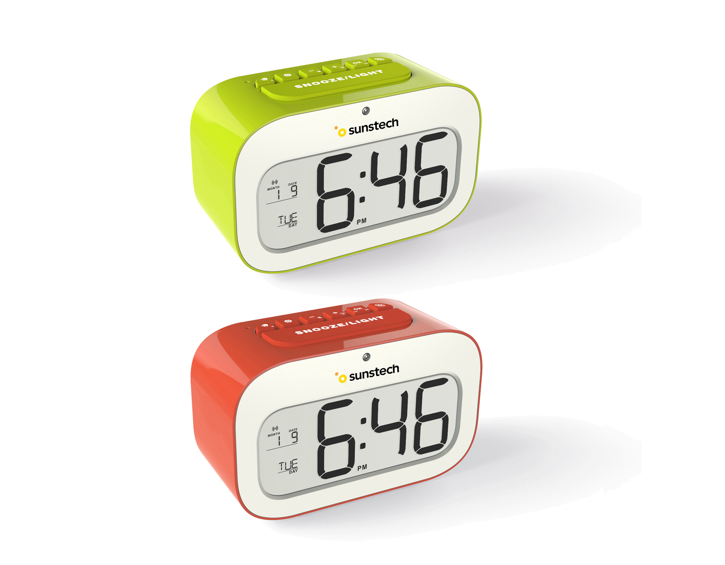 Sunstech CKD30GN con alarma y calendario Despertador color verde 